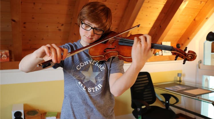 Er spielt lieber Geige als Playstation – Wunderkind möchte er aber nicht sein