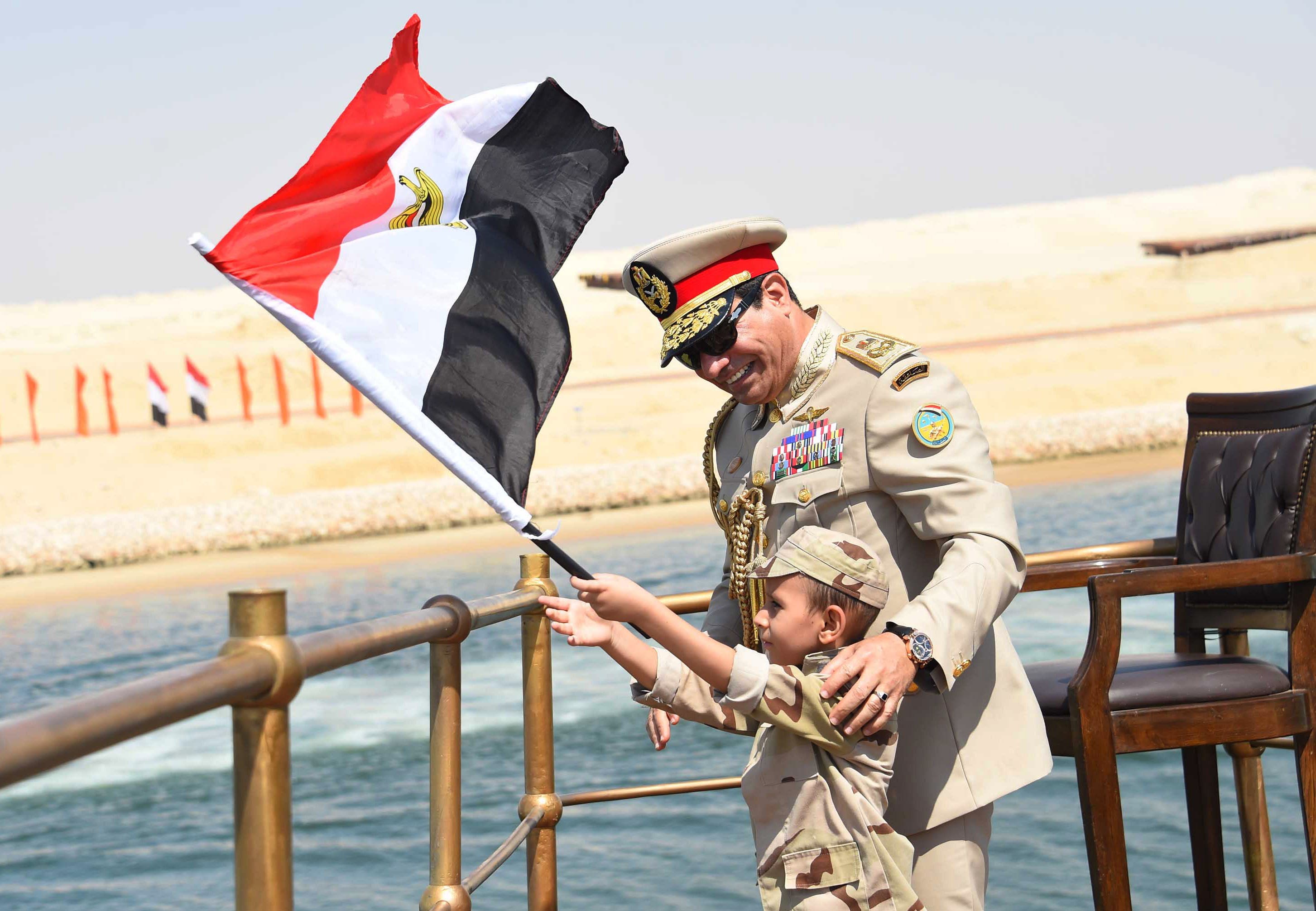 Eröffnung des neuen Suezkanals in Ägypten