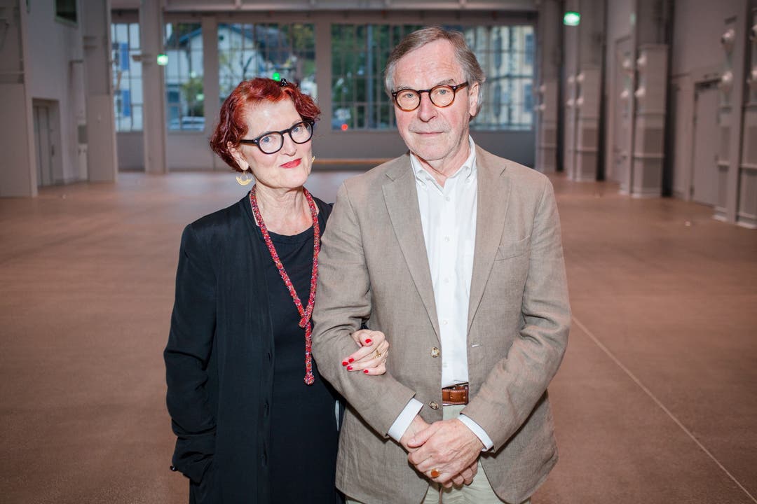 Schriftsteller Klaus Merz mit seiner Frau Selma Merz.