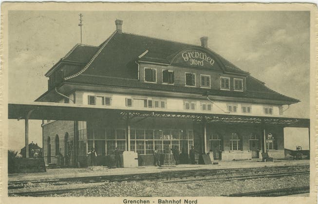 Der Bahnhof Grenchen Nord, eine wichtige Station - bekannt auch in der Literatur.