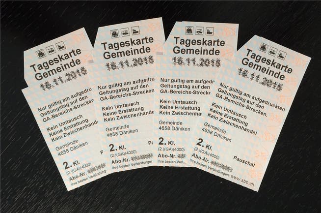 Ab Februar 2016 bezahlen Däniker 44 Franken für eine SBB-Tageskarte.