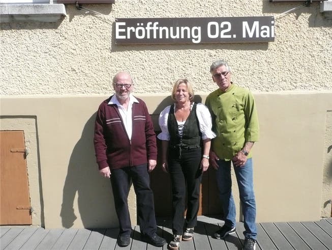 Godi Neuenschwander (links) sowie Silvia und René Tscherrig-Göldi.