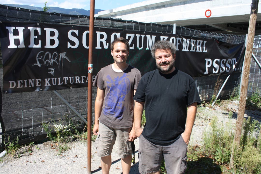 Chrigu Stuber und Pipo Kofmehl wollen im Sommer 2011 mehr Ruhe für die Nachbarschaft