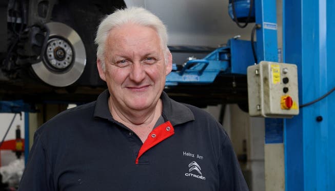 Er gehört praktisch zur Garage Gysin: Heinz Arn ist 49 Jahre dabei.