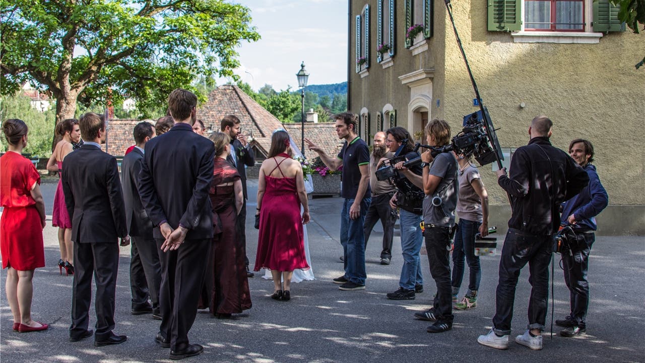Auch in Baden wurden einzelne Szenen von «Alekto» gedreht.