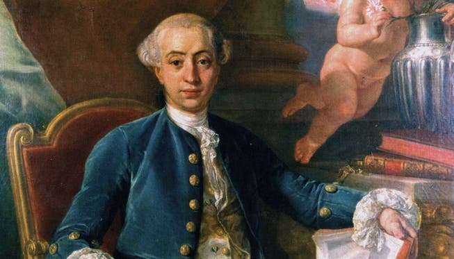 Giacomo Casanova, gemalt anno 1760 von Anton Raphael Mengs.
