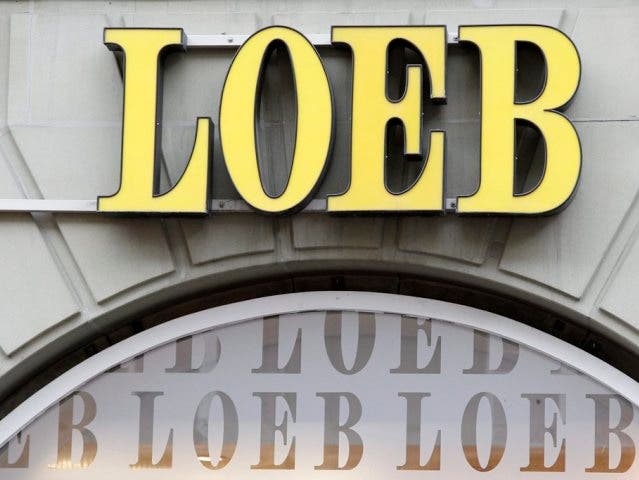 Das Logo von Loeb in Bern