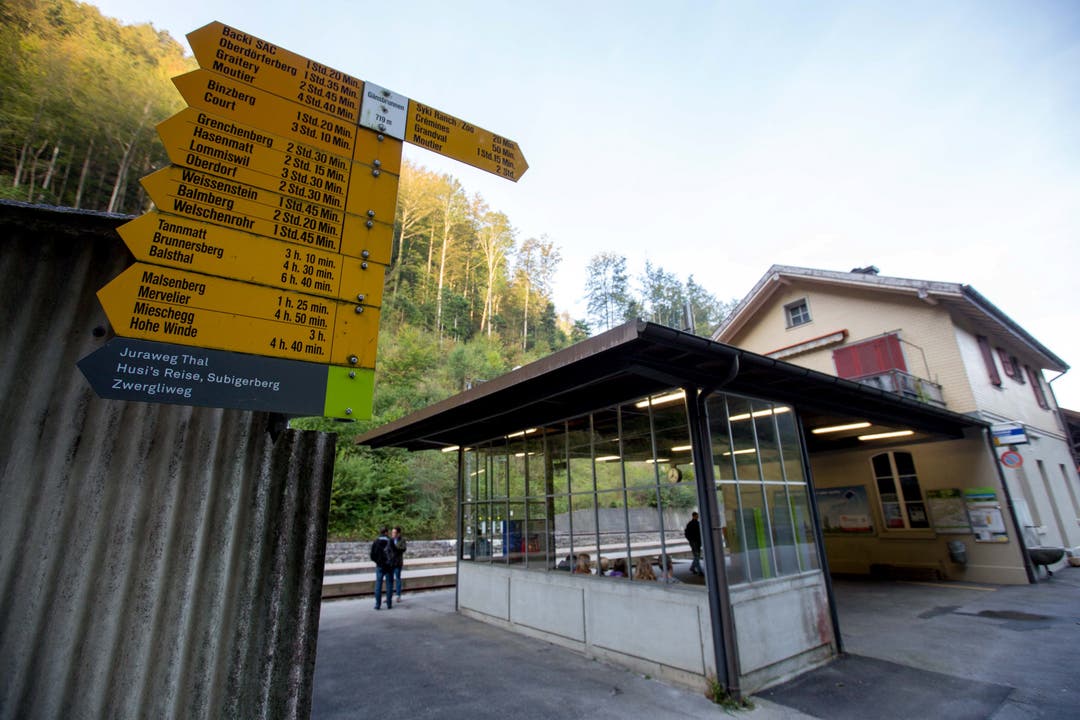 Vom Bahnhof Gänsbrunnen starten viele Wanderwege