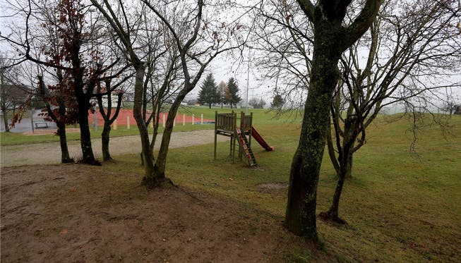 Der aktuelle Spielplatz von Stüsslingen. Neu wird hier eine Spiel- und Begegnungszone entstehen.