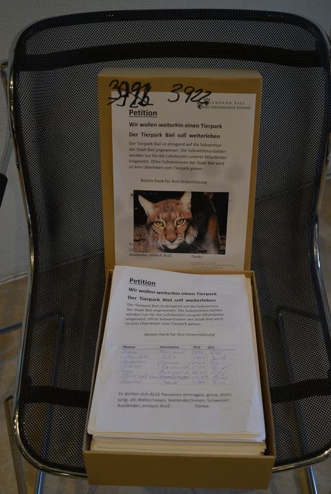 Unterschriften für den Tierpark