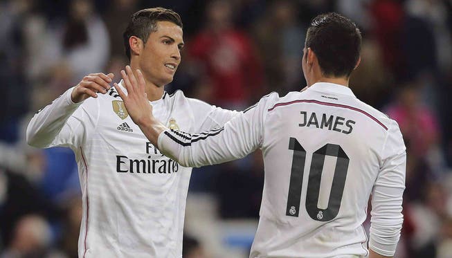 Cristiano Ronaldo und James Rodriguez sind in Topform.
