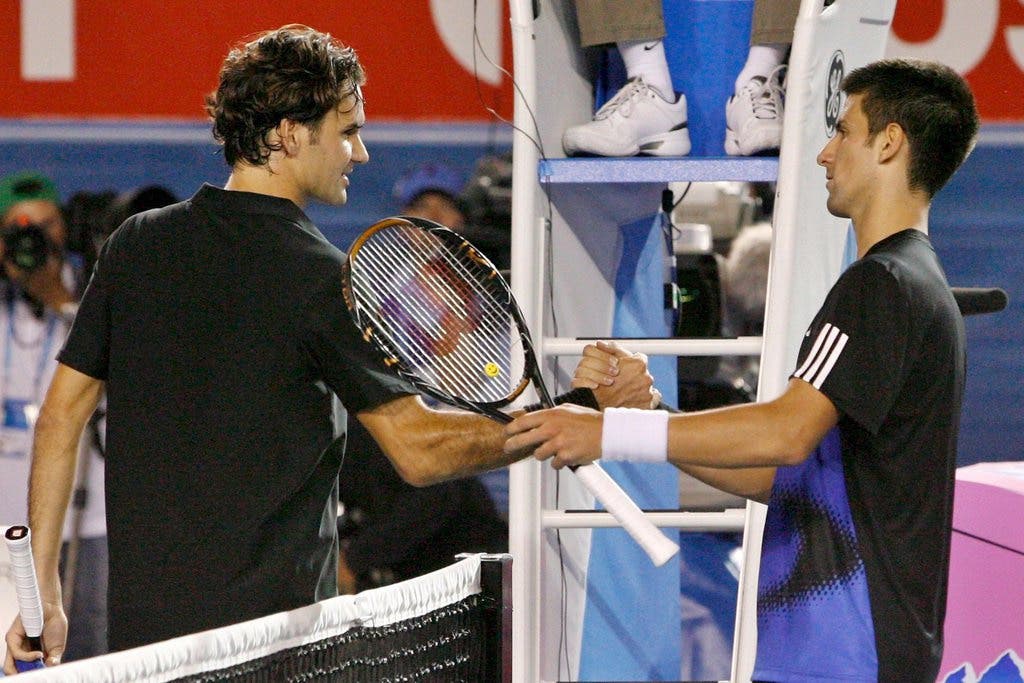 Australian Open 2008 Im Halbfinal folgte das Aus für Federer mit 5:7, 3:6 und 6:7 gegen den späteren Sieger Djokovic.