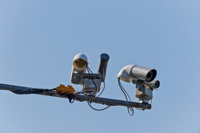 Kamera, die bei einer Verkehrsmessung eingesetzt worden sind.