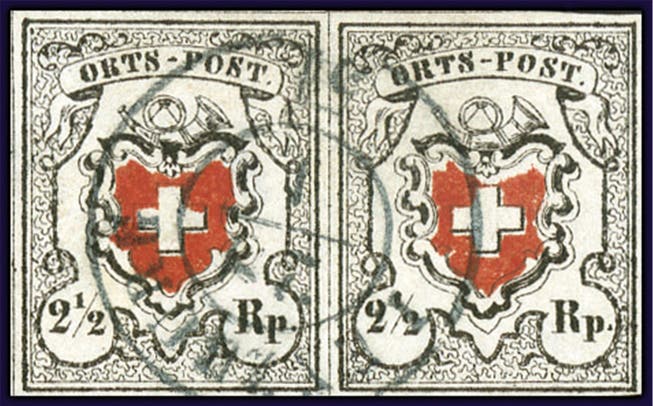 Brief und Marken mit Lenzburger Bezug, die in Luzern versteigert werden.
