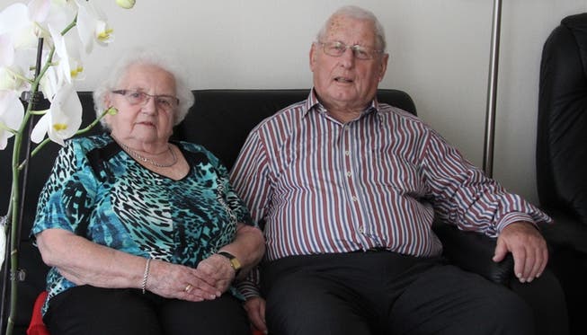 Da können nicht viele Menschen mithalten : Hugo und Ruth Grolimund-Strub blicken auf 65 gemeinsame Ehejahre zurück.