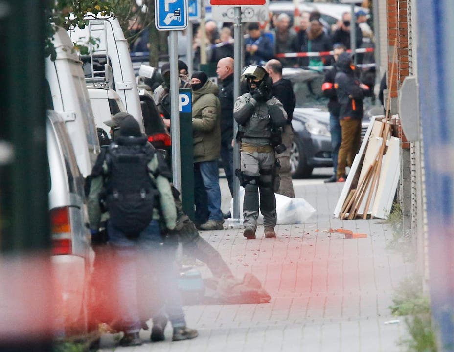 Der Polizeieinsatz in Brüssel ist umfangreich.