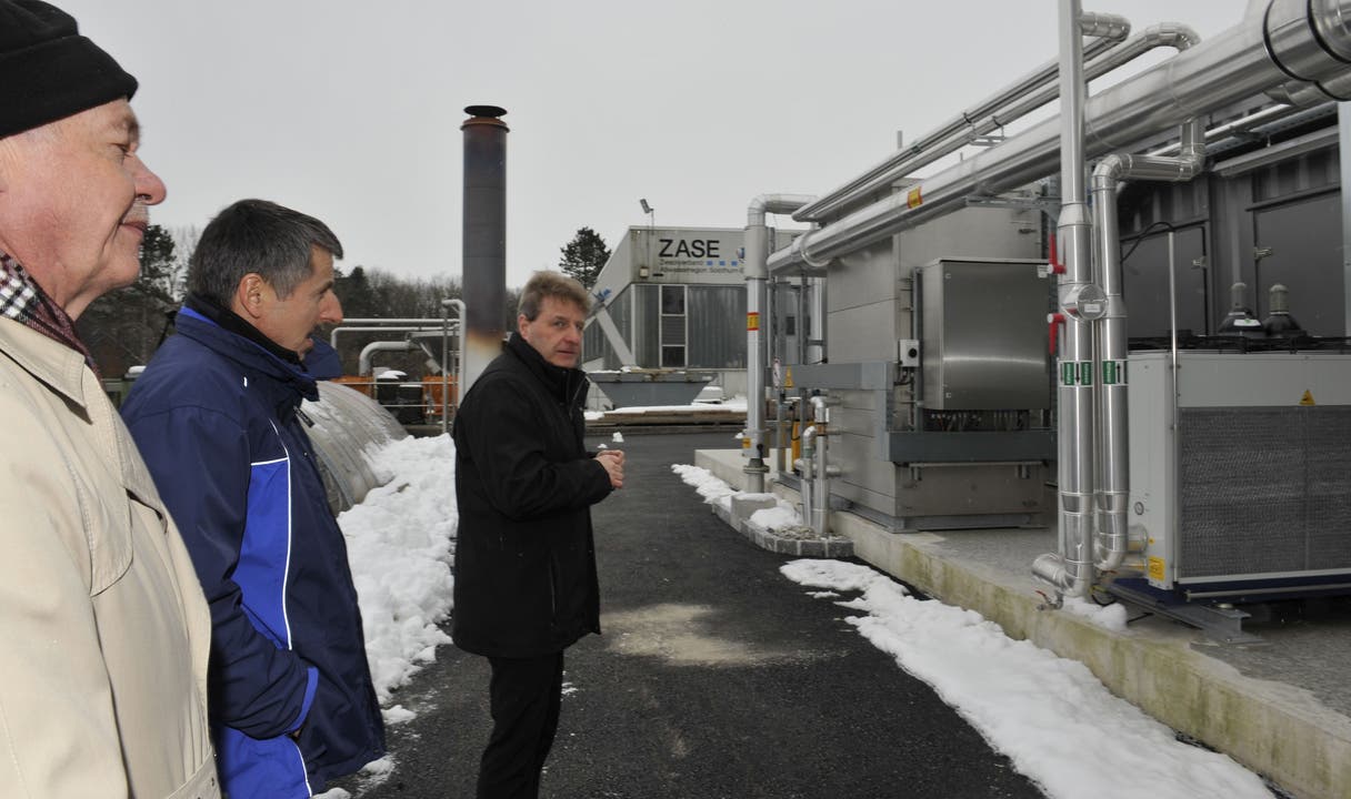 Es folgt eine Besichtigung der Biogas-Anlage.