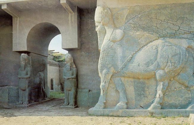 Die historische Stadt Nimrud.