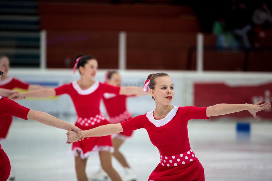 Die Ice Flowers aus Tschechien, das einige nicht-schweizerische Team, holen sich den ersten Platz