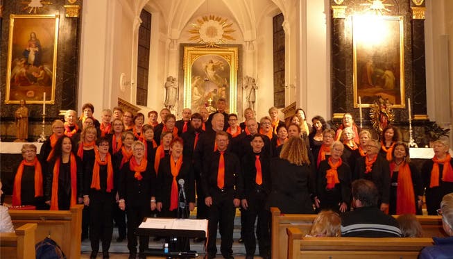 Man spürte in der Kirche Deitingen die Freude am Singen bei den Mitgliedern des Gospelchors.