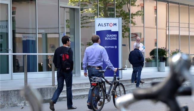 Alstom in Baden, kurz nachdem die EU-Kommission den Verkauf an GE und Ansaldo bewilligt hat.