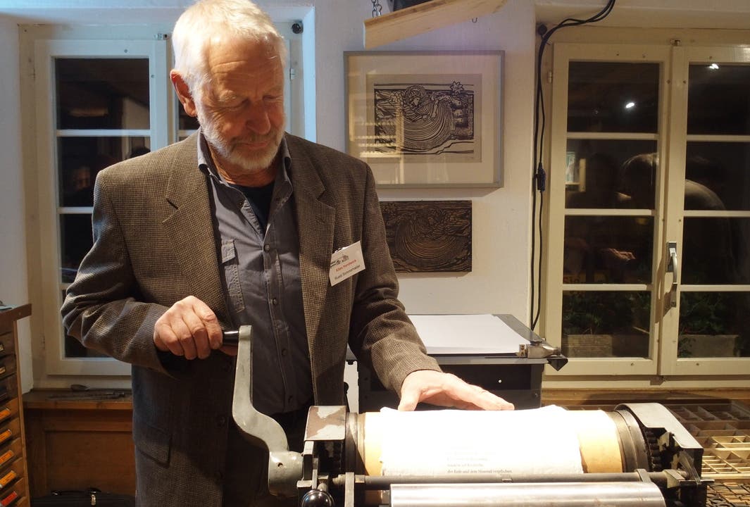 Das Dorfmuseum Untersiggenthal zeigt in einer Sonderausstellung alte Techniken aus der Welt des Buchdrucks und der Buchbinderei.