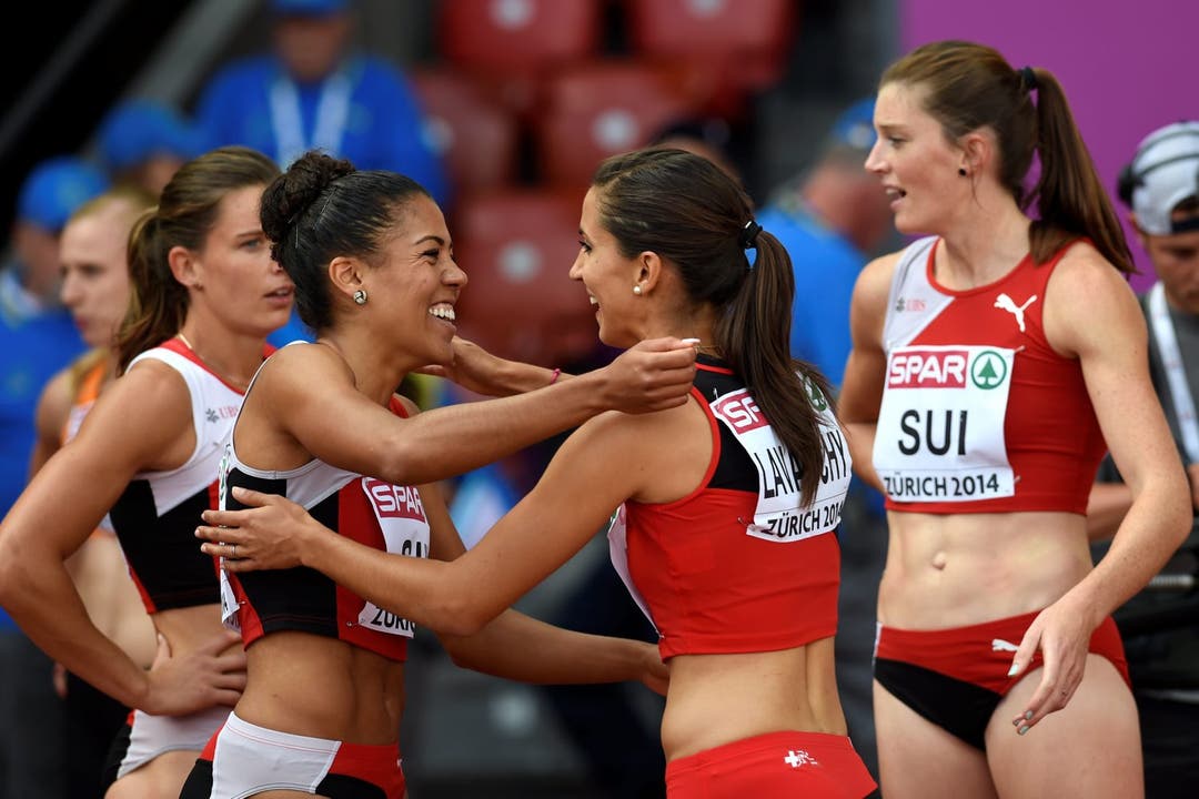 Die Schweizerinnen ziehen in den Final der 4-mal-100-Meter-Staffel ein