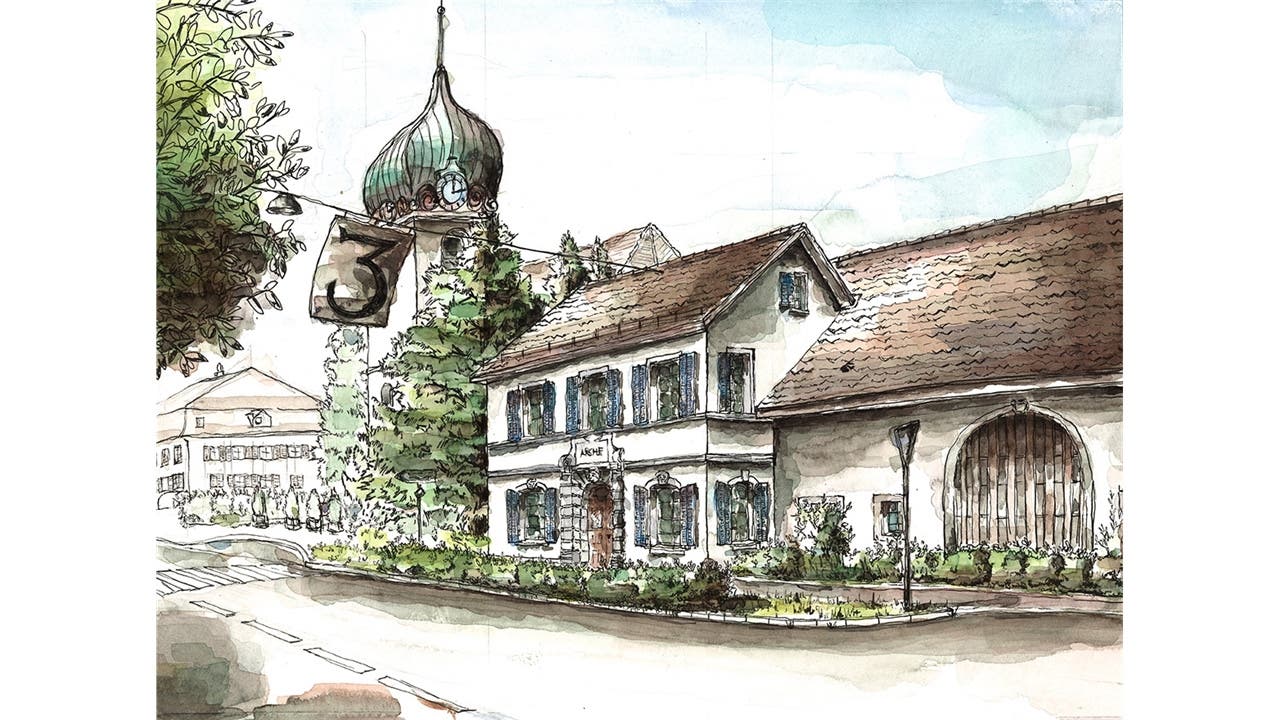 Die «Arche» in Bad Zurzach aus einem früheren Kalender.