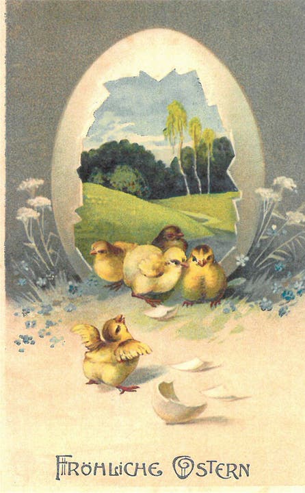 Ostergruss via Postkarte