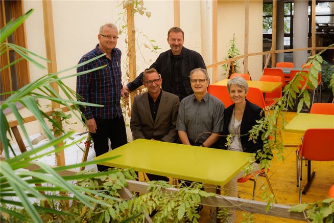 Jörg Hauser, Philipp Galizia, Daniel Küttel, Jörg Meier und Christina Stauber (v.l.) haben grosse Pläne fürs Freiamt. Dominic Kobelt