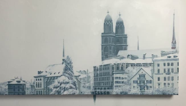 Das aus Kokain gemalte Bild von Zürich.