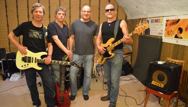 Rockgreise: Paul Fischer, Peter Meyer, Roger Rey, Hanspeter Huber (von links).