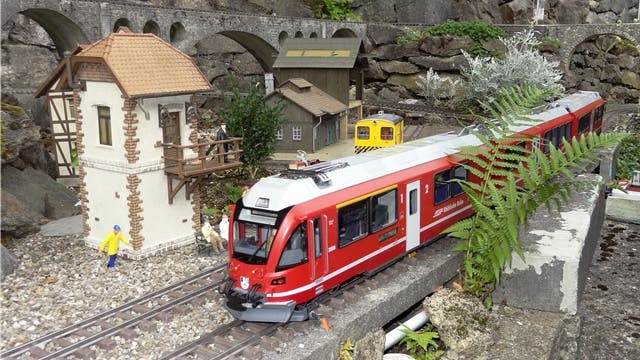 Die Gartenbahn in Sulz lädt zum Fahrtag ein. – Foto: chr