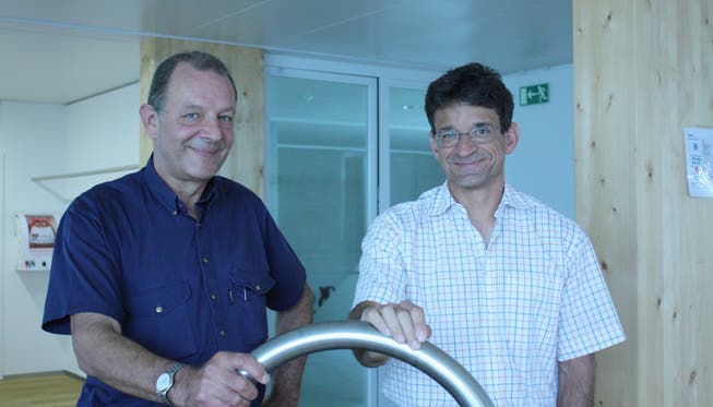Die beiden Firmenvorsitzenden, Peter Fischer (links) und Mario Suter, haben die Übernahme eingefädelt