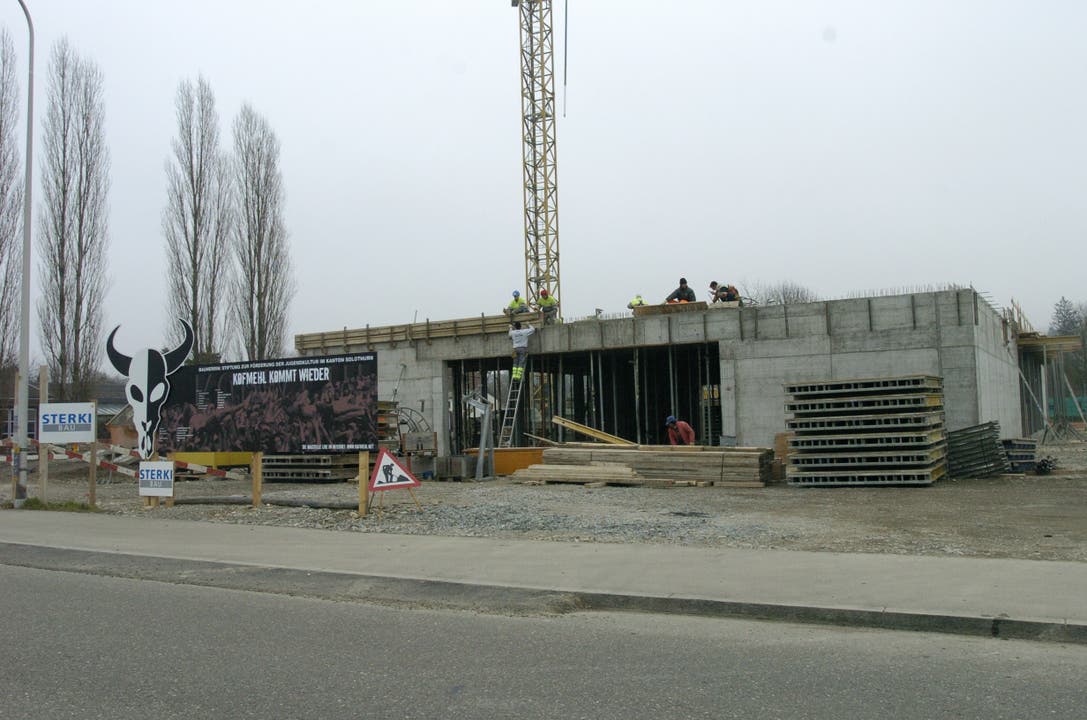 Die Baustelle Mitte Dezember 2004.