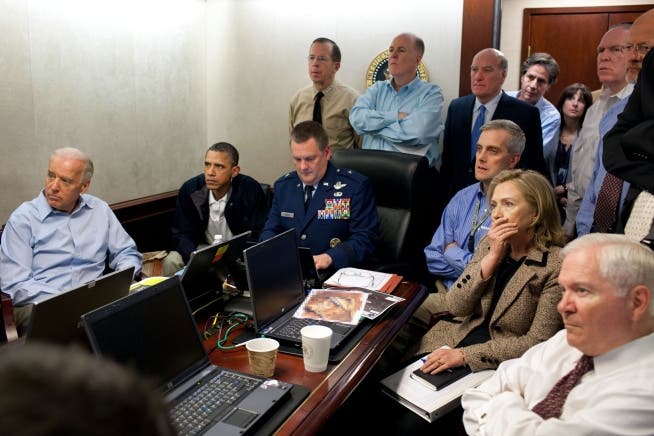 Mai 2011: Obama verfolgt die Tötung von Staatsfeind Osama Bin Laden