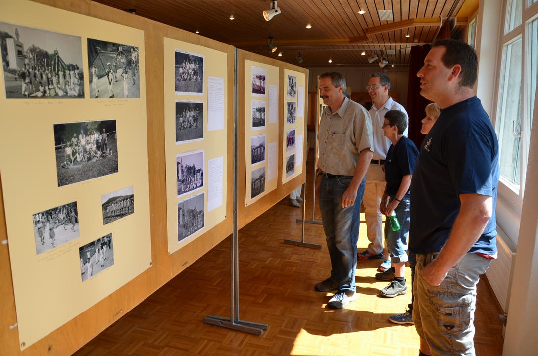 Die Ausstellung mit Fotos aus der Geschichte des TV Thalheim war eine vielbeachtete Attraktion.