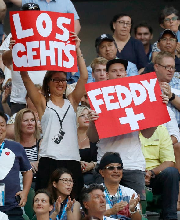 Hier einige Federer-Fans.