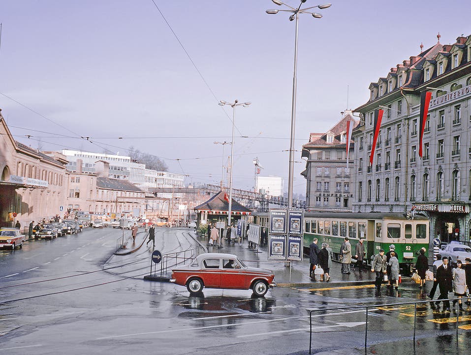 Bahnhofplatz Bern, 1960er-Jahre