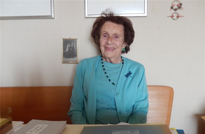 Elisabeth Pfluger ist auch mit 97 Jahren immer noch vital. frb