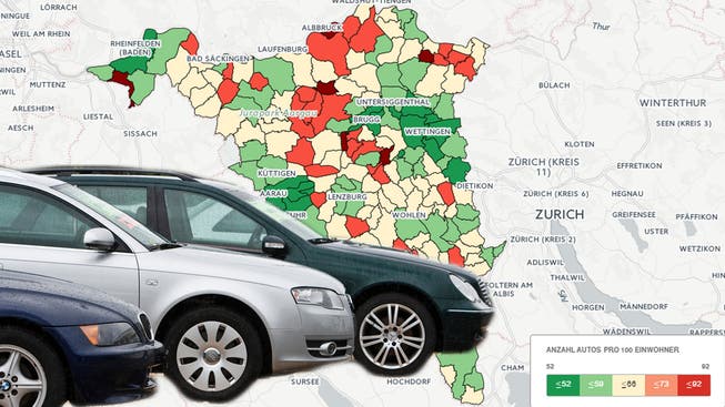 Wo es im Aargau die meisten Autos gibt: Die wahrhaftigste «Auto-Gemeinde» im «Auto-Kanton» ist Schinznach-Bad.