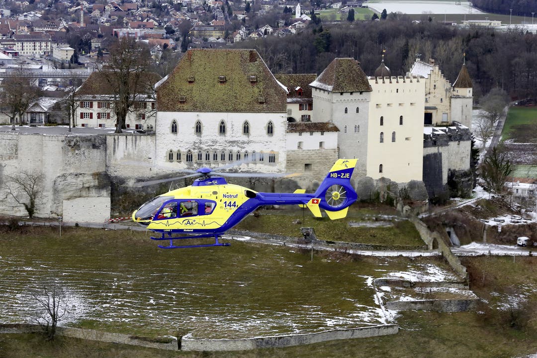 Ein Helikopter der Alpine Air Ambulance.