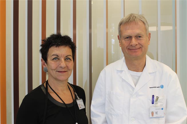 Petra Tobias (Leiterin Pflege Notfall) und Chefarzt Ulrich Bürgi.