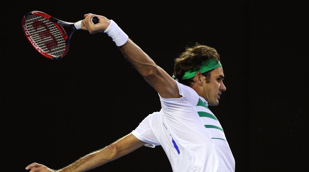 Federer kämpft sich im dritten Satz zurück.
