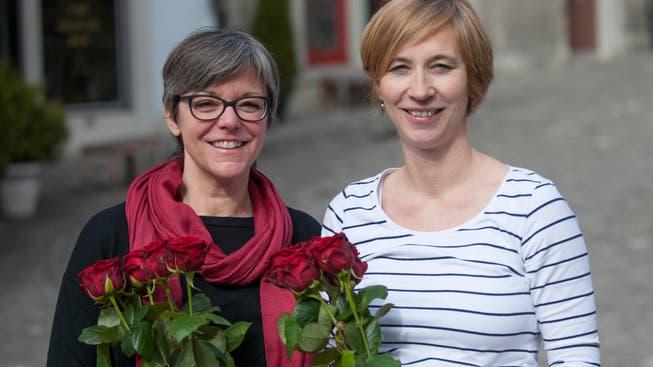 An der Generalversammlung einstimmig für die Stadtratswahlen nominiert: Regula Dell'Anno-Doppler (bisher) und Karin Bächli (neu).