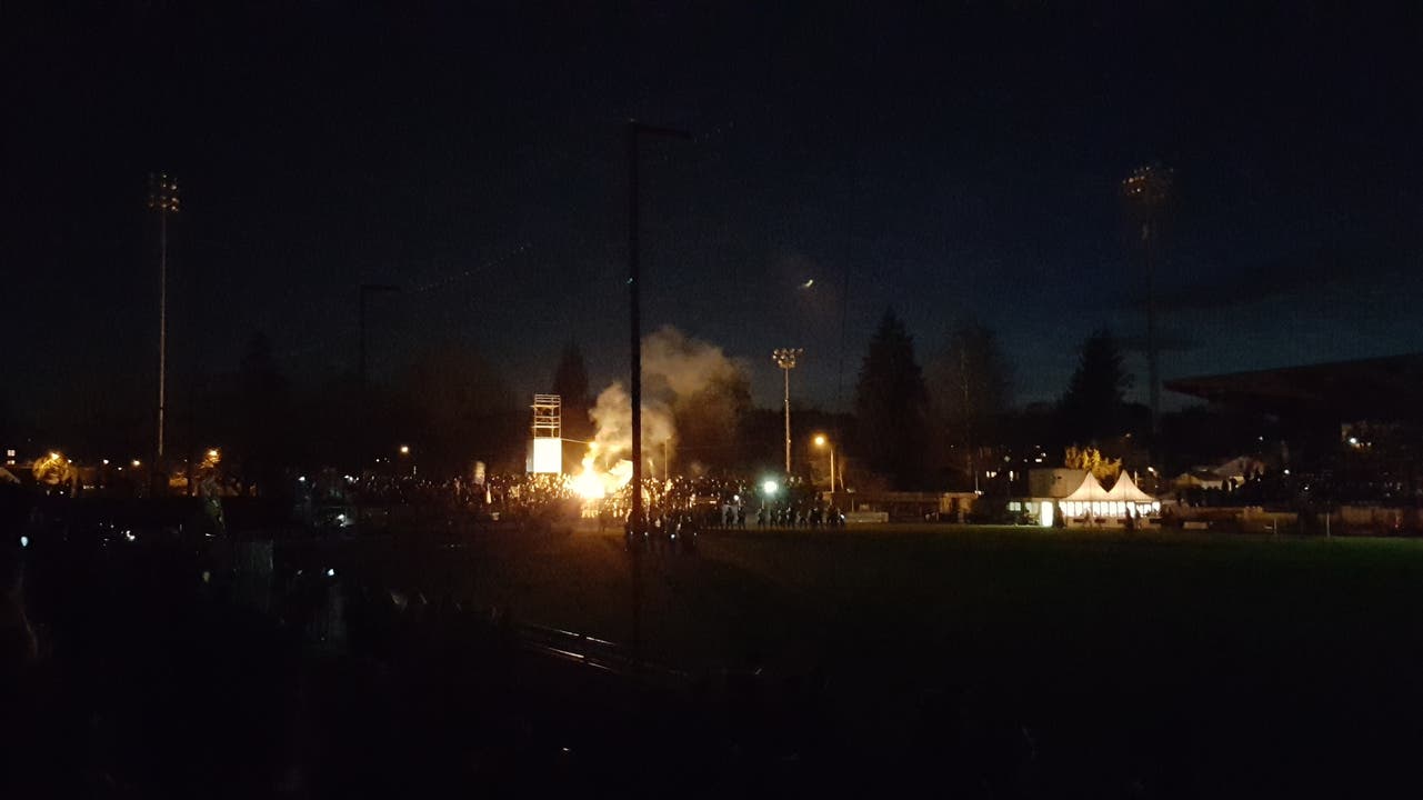 Stromausfall vor dem Spiel FC Aarau - FCZ