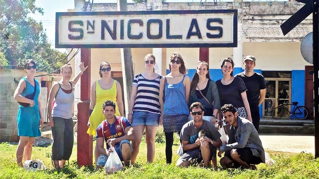 Die Jugendgruppe «Together» auf einer ihrer Austauschreisen in Kuba.