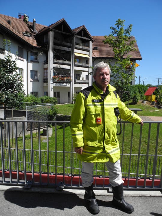 Für Martin Allemann, Kommandant der Feuerwehr Stadt Solothurn, ist es in diesem Jahr der schlimmste Brand.