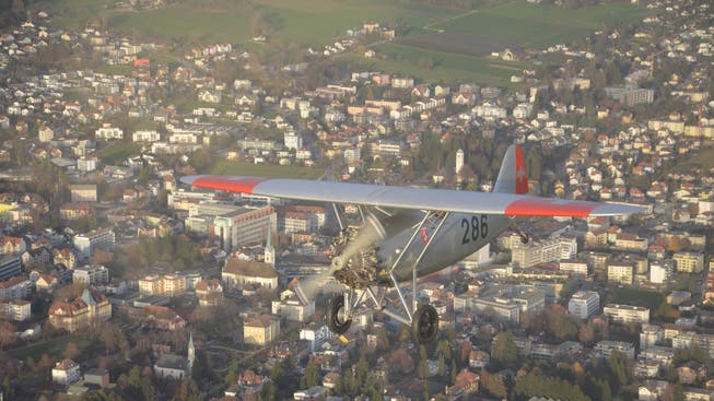 Das ist der Flugzeug-Oldtimer Dewoitine D.26 «Stadt Grenchen»