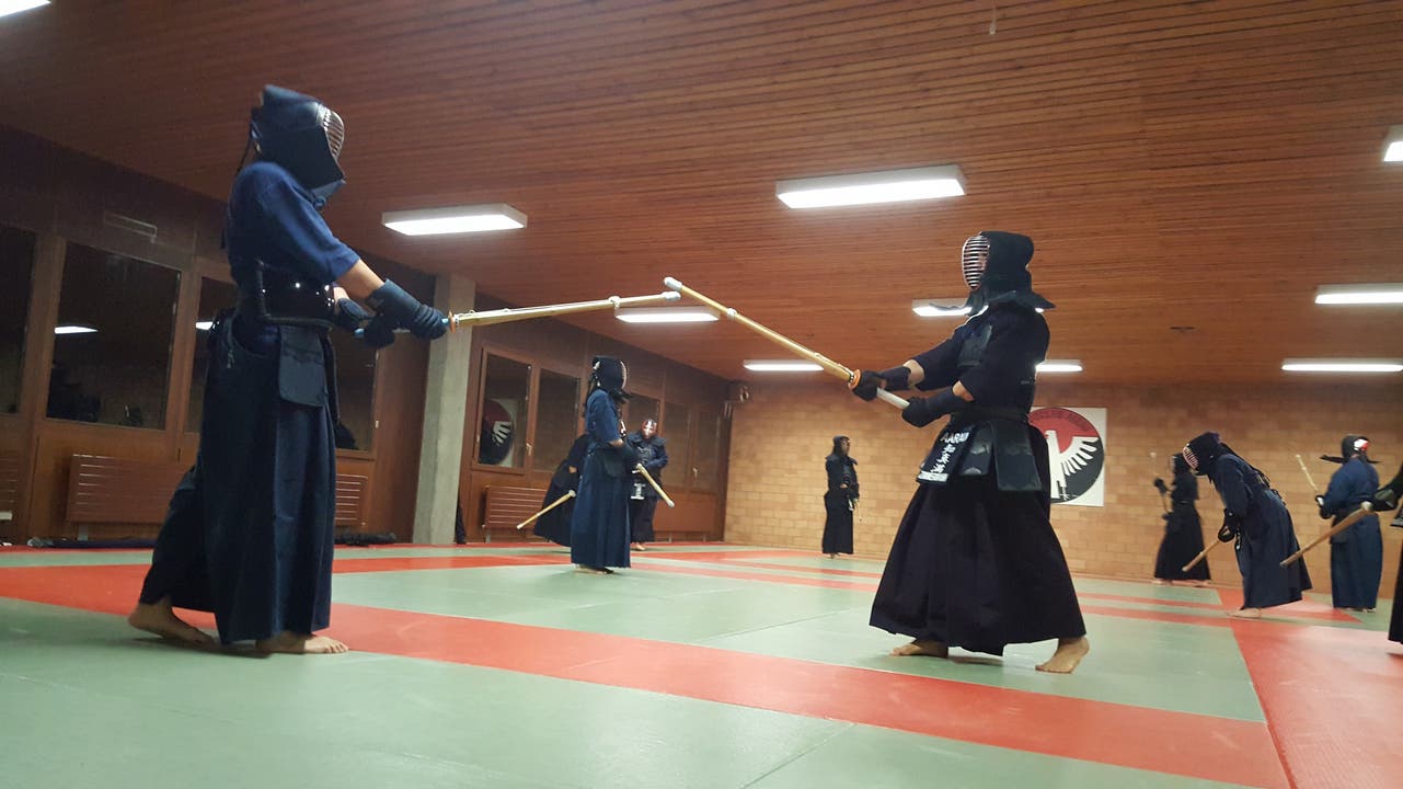 Kendo-Schweizermeisterschaften 2016 in Aarau: zu Gast im Training beim Aarauer Kendo-Klub Ten Do Kan